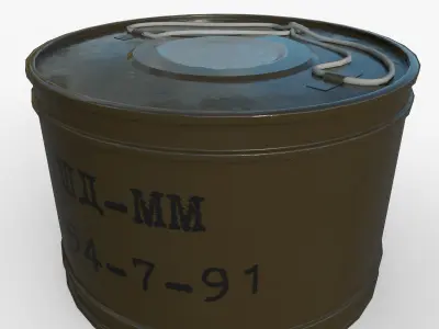 Smoke bomb DM-11 Low-poly 3D model