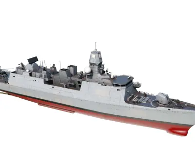 De Zeven Provicien class Frigate Low-poly 3D model