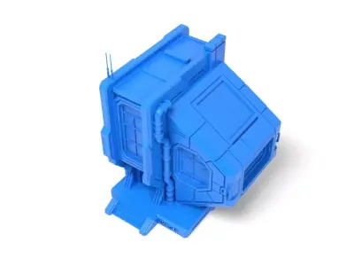 Sci-Fi House 2 3D print model