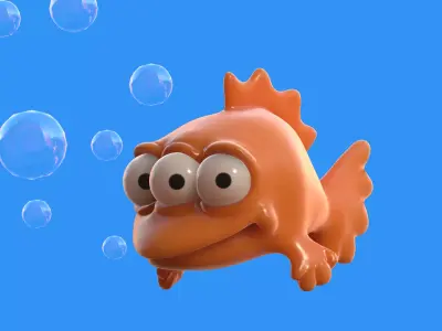 Blinky The Simpsons Low-poly 3D model