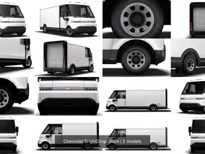 Chevrolet BrightDrop 2024 3D Model Collection