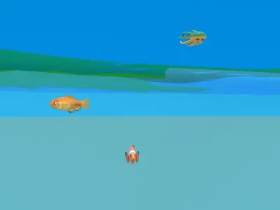 Low Poly Cartoon Nature Low-poly 3D model