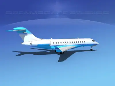Bombardier Global 5000 V14 3D model