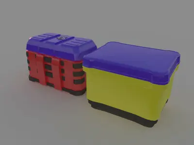 box case isky ammo army battle cargo cases container crate 3D model