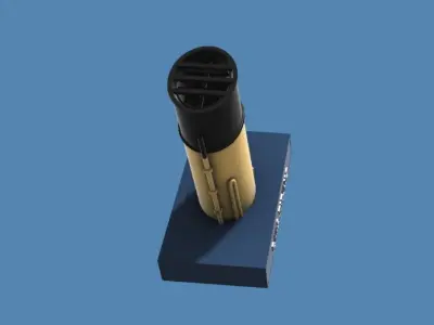 Iconic funnels RMS Titanic 3D print model