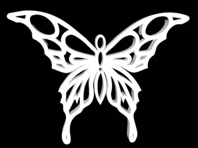 Batterfly pendent Free 3D print model