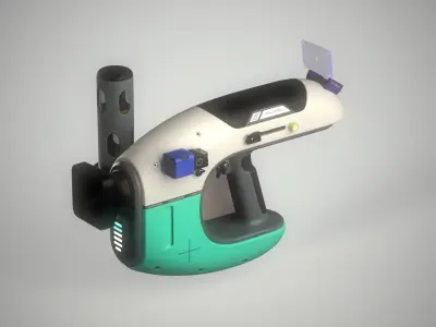 Sci-fi Weapon - Grenade Ball Launcher Low-poly 3D model