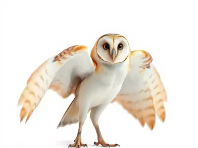 Elegant Owl model pack Low-poly 3D model