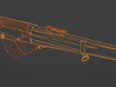 Low Poly RSC 1917 Low-poly 3D model