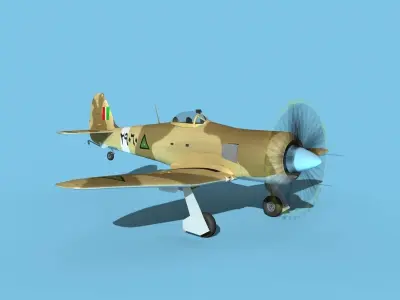 Hawker Sea Fury V19 Iraqi AF 3D model