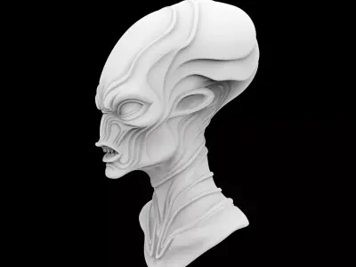 Alien Scout Helmet 3D Print Model 3D print model purchase