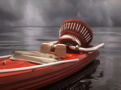 speed boat Free 3D model