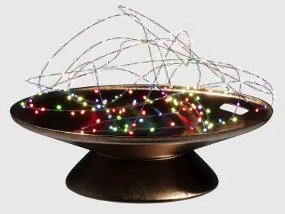 Interior decor for Christmas and New Year Free 3D model