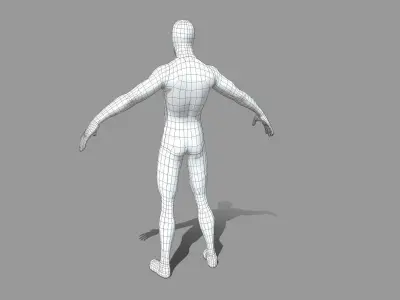 Free Pack - Male Base Mesh Free low-poly 3D model