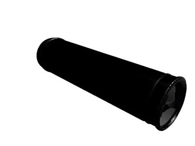 Sleek Industrial Cylindrical Component Low-poly 3D model