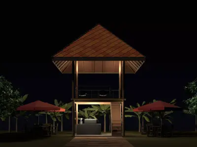 Tropical cafe 26T01 3D model
