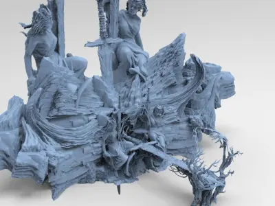 Avalon Gate bridges 7 3D model