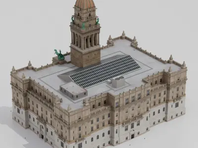 Wayne County Building 3D model