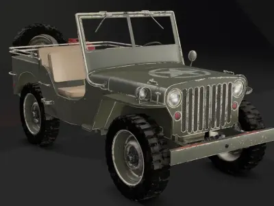 Jeep Willys 1942 3D model