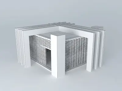 Exhibition pavilion 3D model