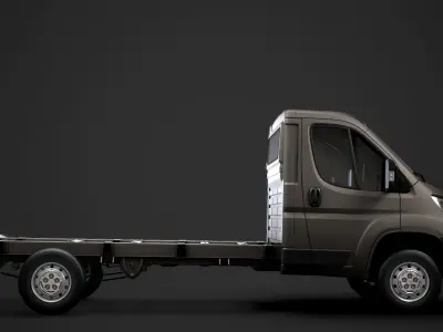 Peugeot Boxer Chassis Truck Single Cab 3800WB 2020 3D model