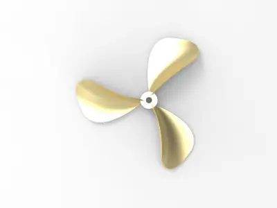 Ship Propeller 3 Blade 3D print model