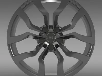 Audi R8 V10 spyder 2013 rim 3D model
