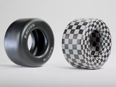 Drag race wheel - Free 3D model