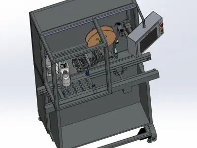 Manipulator labeling machine 3D model