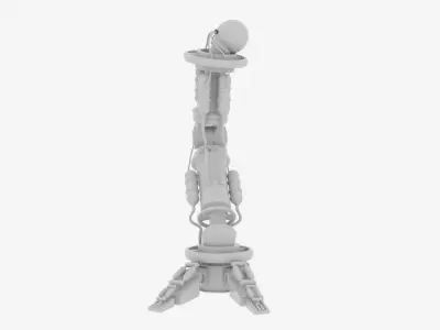 sci-fi robotic machine 3D model