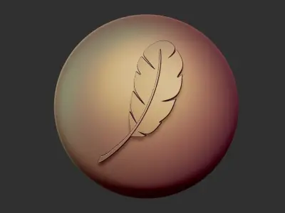 Feathers Stylized VDM - 12 Zbrush Brushes Free Free 3D model
