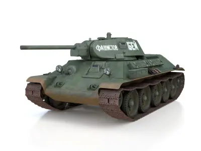 T-34-76 - Model 1941 -Soviet medium tank - 109TD 3D model