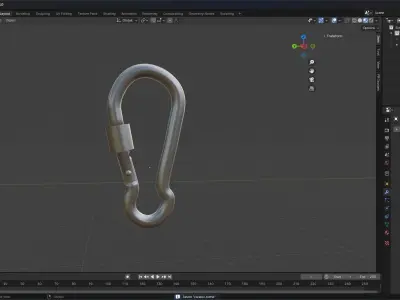 Carabiner by Vitalyametol Low-poly 3D model