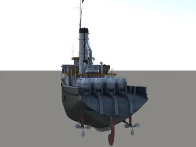 nusret mayin gemisi 3D model