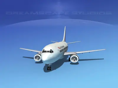 Boeing 737-300 Air Vanuatua 3D model