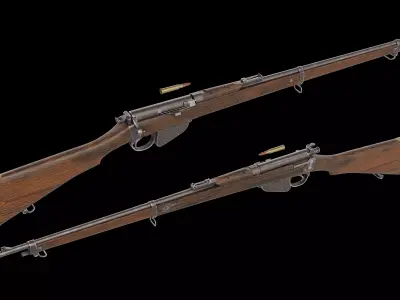 Magazine Lee Enfield MLE rifle Low-poly 3D model