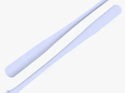 Baseball Bat Low-poly 3D model 23