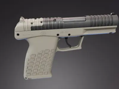 PR57 Pistol Low-poly 3D model