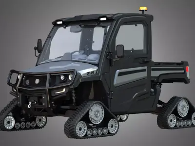 JD - XUV865M Crossover Utility Vehicle - with Tracks System 3D model