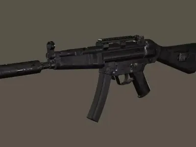 Ultimate MP5 Pack Low-Poly 3D Model Low-poly 3D model