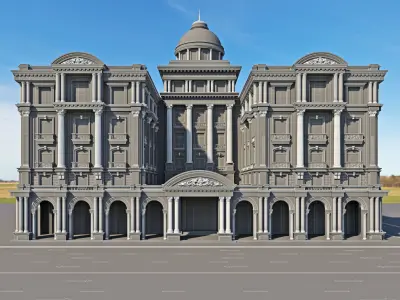 Commercial building 2 3D model