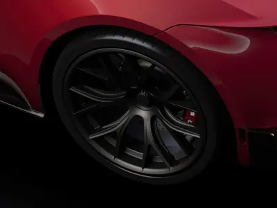 Tesla Roadster 2020 wheel 3D model