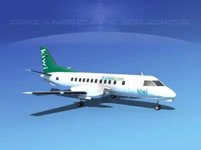 SAAB SF340 Kiwi Air 3D model