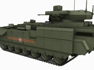 T-15 Armata Russian Heavy APC Game PBR Model Low-poly 3D model