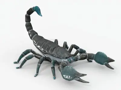Low Poly Scorpion Rigged Low-poly 3D model