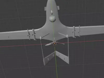 Ukrainian Bayraktar TB 2 UAV Free 3D print model