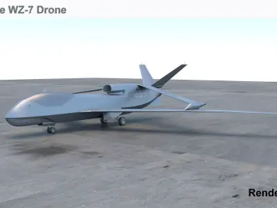 Chinese WZ-7 Drone 3D model