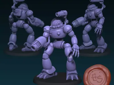Brainborg - Crusaders of the Omniverse - 32mm Miniature 3D print model