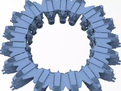 Sci-Fi dark Platforms 2 3D model