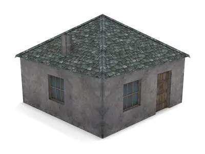 Medieval Houses - Pack Low-poly 3D model